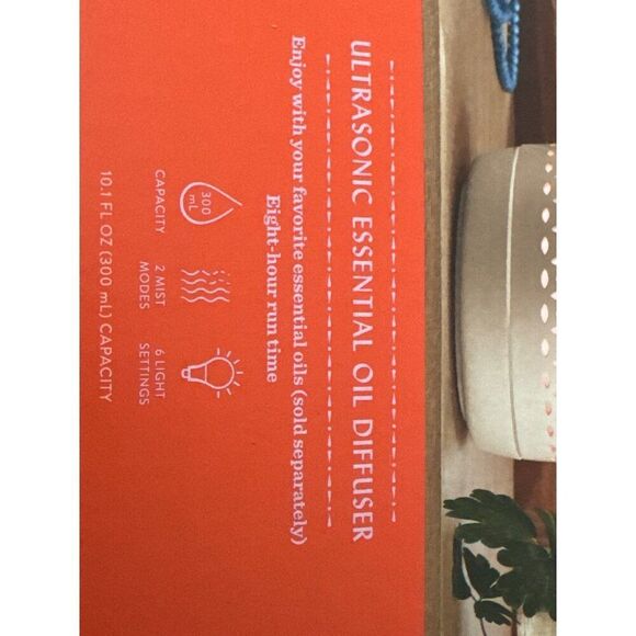 Opal House Ultrasonic Essential Oil Diffuser with 2 Modes & 6 Light Settings - Picture 5 of 5